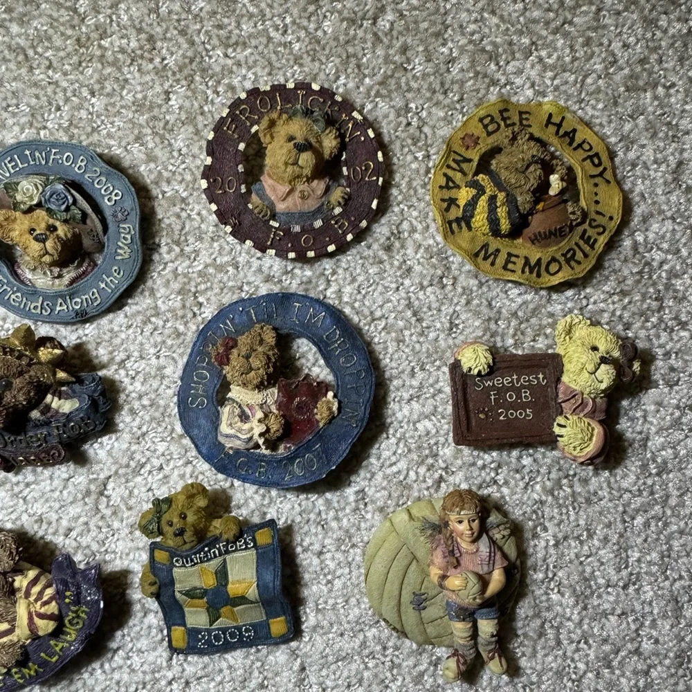 Charming Boyds Bears - Friends of Boyds - Collectible Bear Figurines Set